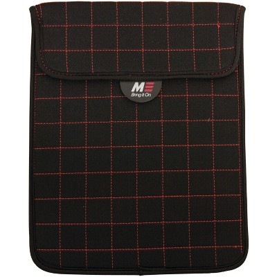 Mobile Edge NeoGrid Sleeve for iPad and 10" Tablets Black w/Red Stitching