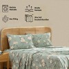 HLC.ME Floral Bed Sheets - Bed Sheet Set - Wrinkle Resistant & Ultra Soft - Fits Mattresses up to 15 Inches Deep - 4 of 4
