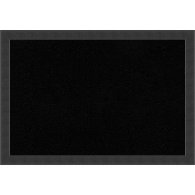 Mezzanotte Black Framed Cork Bulletin Board 28.84" x 21.26"