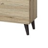 GlasFlength TV Stands and Consoles TV Console Table TV Center TV Stand with Storage Shelves for Living Room, Beige, 63"*15.2"*25.6" - 4 of 4