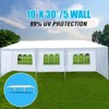 Outdoor Canopy Tent, Wedding Party Tent Sun Shade Metal Frame Shelter - 3 of 4