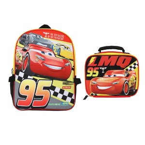 Disney Cars Lightning McQueen 16 #95 2-Piece Backpack & Lunchbox Set - 1 of 4
