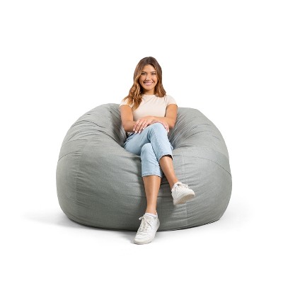 Big Joe Bean Bag Chair with Removeable Cover, Foam Filled, Multiple Sizes and Fabrics, All Ages