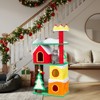 Angel Sar 56in Christmas Cat Tree, Multi-Level Cat Tower with Condo, Crown Perch and Sisal Scratching Ramps, Large Cat Activity Center for Indoor Cats - 3 of 4