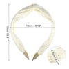 Unique Bargains Women's Fashion Faux Diamond Knitted Crossover Headband 5.91"x2.17" 1 Pc - 4 of 4