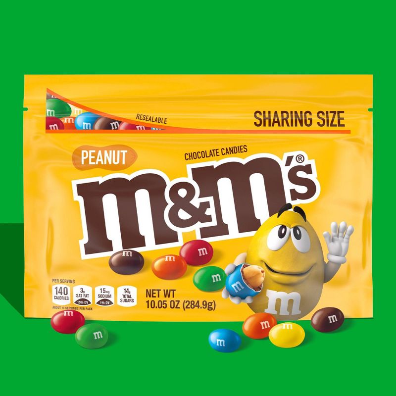M&#38;M&#39;s Peanut Chocolate Candy - Sharing Size - 10.05oz, 4 of 10