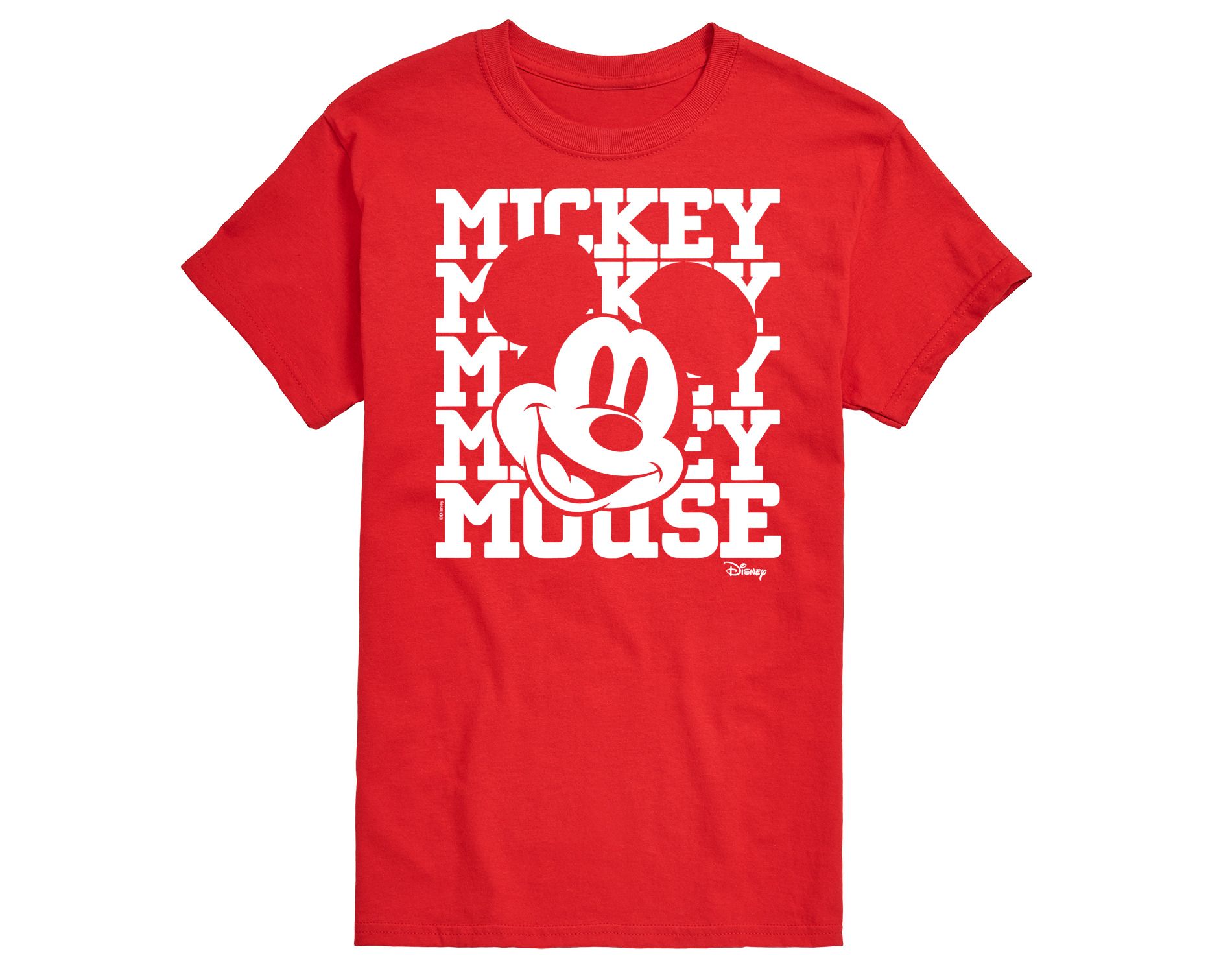 Men's Disney Mickey Mouse Short Sleeve Graphic T-Shirt - Red - X-Large