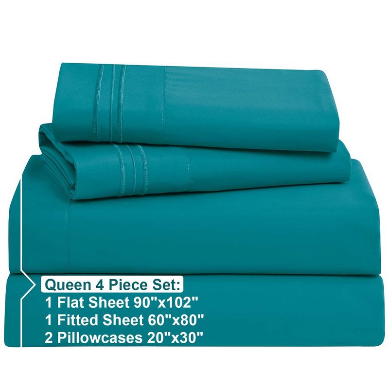 Nestl Double Brushed Microfiber Bed Sheet Set, 2 of 9