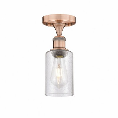 Clymer - 1 Light Semi-Flush Mount In Art Deco Style-9.63 Inches Tall and 3.88 Inches Wide