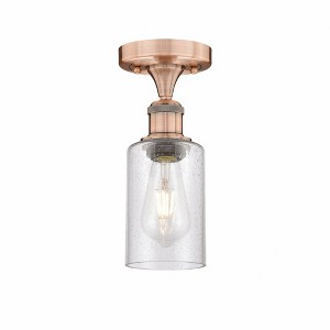 Clymer - 1 Light Semi-Flush Mount In Art Deco Style-9.63 Inches Tall and 3.88 Inches Wide - 1 of 1
