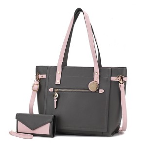 MKF Collection Andrys Vegan Leather Women's Tote Bag and Wallet by Mia K - 1 of 4
