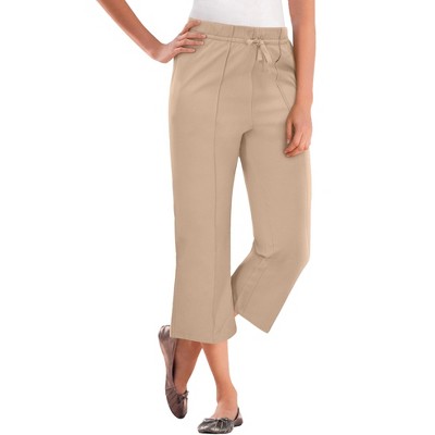 Woman Within Plus Size Easy Going Knit Capri