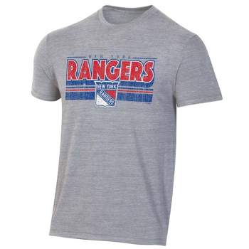 NHL New York Rangers Men's Short Sleeve Tri-Blend T-Shirt