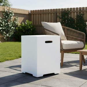 Clihome Propane Tank Cover 16 Inch, 20 LB Outdoor Tank Storage Hideaway Table for Patio, Deck & Fire Pit - 1 of 4