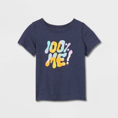 Toddler Adaptive Short Sleeve Graphic T-Shirt - Cat & Jack™ Navy Blue