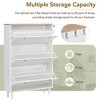Whisen Tipping Bucket Shoe Cabinet & Shoe Rack with Hanging Hooks, 3 Flip Drawers & Adjustable Slits Design Panels - 4 of 4