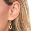 14k Yellow Gold 35mm Infinity Drop Earrings - 2 of 3