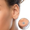 Haus of Brilliance Silver 1/4 Cttw Round Diamond Spiral Halo Cluster Stud Earrings - 4 of 4