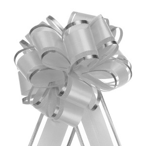 Unique Bargains Christmas Wedding Car Basket Gift Wrapping Big Pull Bow 5 Pcs - 1 of 4