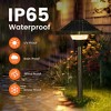 Gigalumi Aluminum Alloy Solar LED  Landscape Light, Waterproof Warm White Pathway Light, 2-Pack - 4 of 4