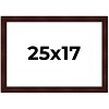 PosterPalooza | Distressed Brown Picture Frame - UV Acrylic, Backing Board, Hanging Hardware Included - 2 of 4
