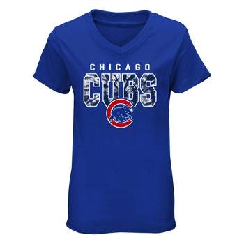 MLB Chicago Cubs Girls' Crew Neck T-Shirt - XS
