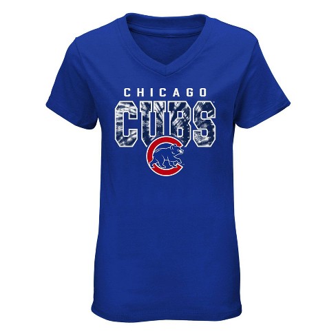 MLB Chicago Cubs Boys' V-Neck T-Shirt - XS