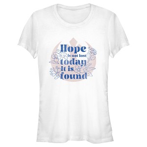 Juniors Womens Star Wars Hope Is Not Lost Today It Is Found, Princess Leia T-Shirt - 1 of 4