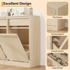 Modern Tilt-Down Trash Cabinet - 10 Gallon, Freestanding Kitchen Bin with Pet-Proof & Space-Saving Design for Kitchen, Dining Room, Living Room - 2 of 4