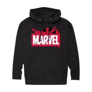 Men's - Marvel - Deadpool Marvel Logo Graphic Fleece Pullover Hoodie - 1 of 4