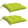 vidaXL Pallet Cushion Set of 2 Bright Green Oxford fabric (100% polyester) - 3 of 4