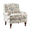 Dani comfy Livingroom Armchair with Solid Wood Legs  | KARAT HOME - 2 of 4