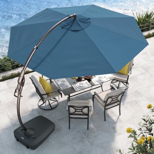 GRANDPATIO 12 Ft Cantilever Sunbrella Umbrella With Base - 1 of 4