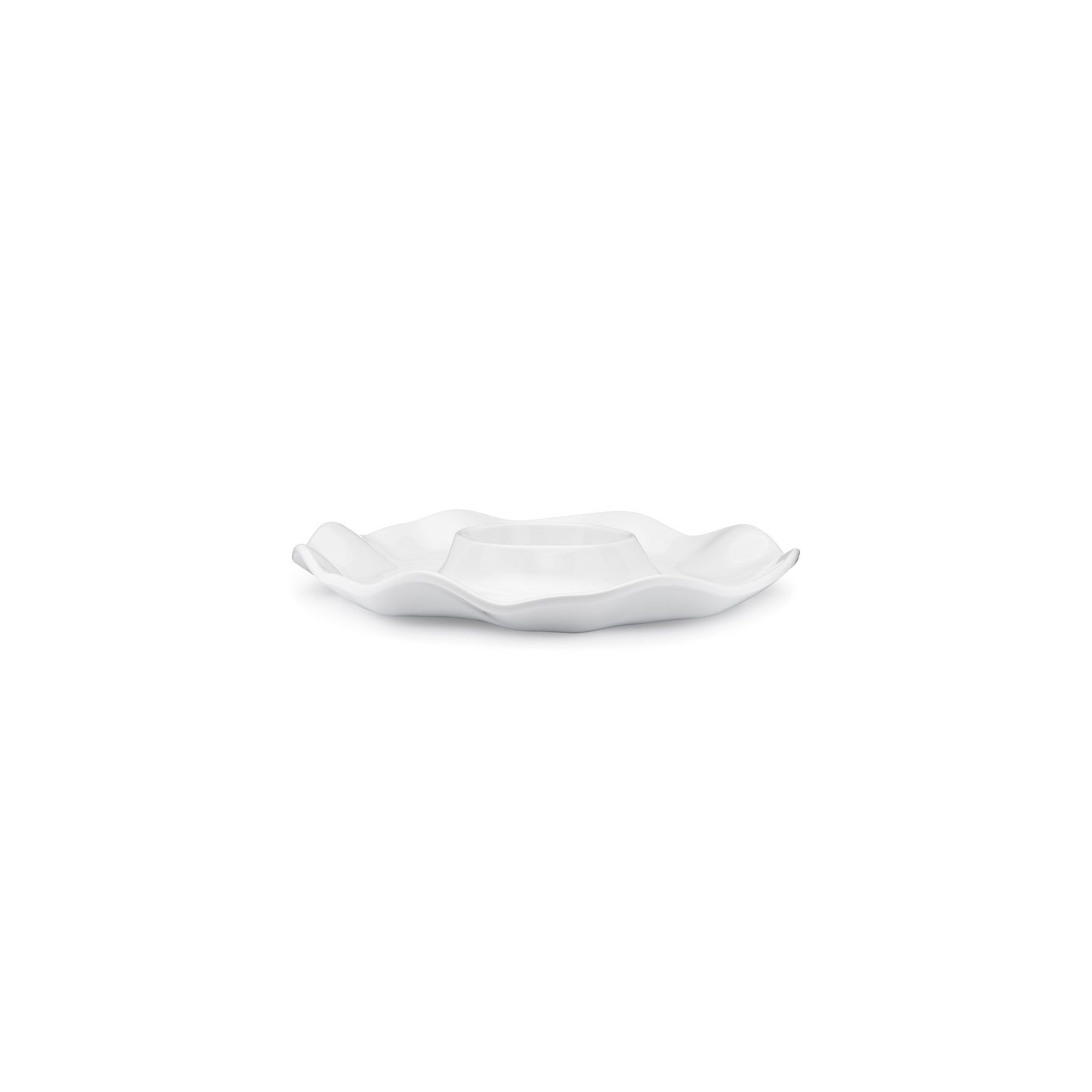 Q Home | Ruffle 16" Melamine Chip & Dip Platter