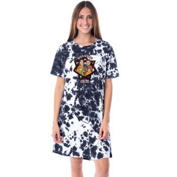 Supernatural Womens' Scoobynatural Worlds Collide Nightgown Pajama Shirt Multicolored