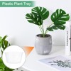 Unique Bargains Plastic Clear Indoor/Outdoor  Thin Plant Saucer Drip Tray - 3 of 4