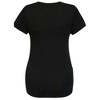 Women's Black Color mom-to-bee Print Maternity T-shirt - 2 of 4