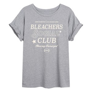 Women's - Instant Message - Bleachers Social Club Oversized Graphic T-Shirt - 1 of 4