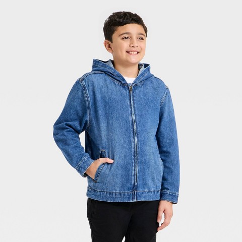 Детские куртки Cat & Jack Boys' Jeans Jacket - Cat & Jack™ Medium Wash M
