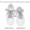 INSPIRE CHIC Sneakers Flat Snow Yarn Wide Transparent Shoe Laces 1" Width 2 Pairs - 2 of 4