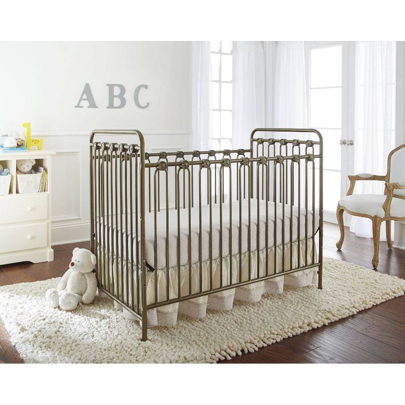 L.A. Baby Napa 3-in-1 Convertible Full Sized Metal Crib - Golden Nugget, 3 of 6