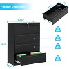 Garvee Filing Cabinets with 4 Drawers and Lock for Organization Hanging Letter/Legal/A4/F4 Size, Black - 2 of 4