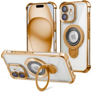 Entronix [Magnetic] Case Compatible with iPhone 11 - [Clear Back] Luxury Glossy Gripstand - 1 of 4