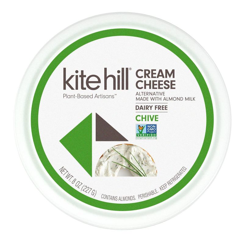 Kite Hill Chive Almond Milk Cream Cheese Spread - 8oz, 4 of 7