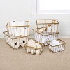 happimess Camden Vintage Industrial Handmade Wire Metal Nesting Storage Baskets - 2 of 4
