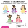Big Dot of Happiness Princess Garland Banner, Colorful Pastel Princess Dress Birthday Party Banner, 30 Feet of Cord, 15 Double-Sided Princess - 4 of 4