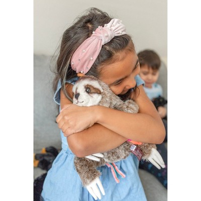 Simon Brown Plush Three-Toed Sloth Stuffed Animal, 10 Inches