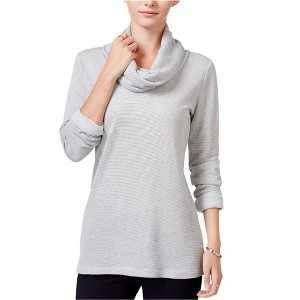 maison Jules Womens Striped Knit Blouse - 1 of 1