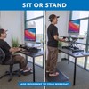 Mount-It! Electric Adjustable Stand Up Desk Converter | 38 in. Wide Tabletop Motorized Standing Desk Riser w/ Keyboard Tray Fits Monitors | Walnut - 4 of 4
