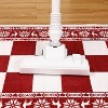 Runner Rug, Washable Checkered Christmas Carpet, Soft Low Pile Non-Slip Rug for Kitchen, Entryway or Hallway Decor - 4 of 4
